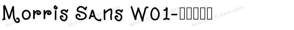 Morris Sans W01字体转换